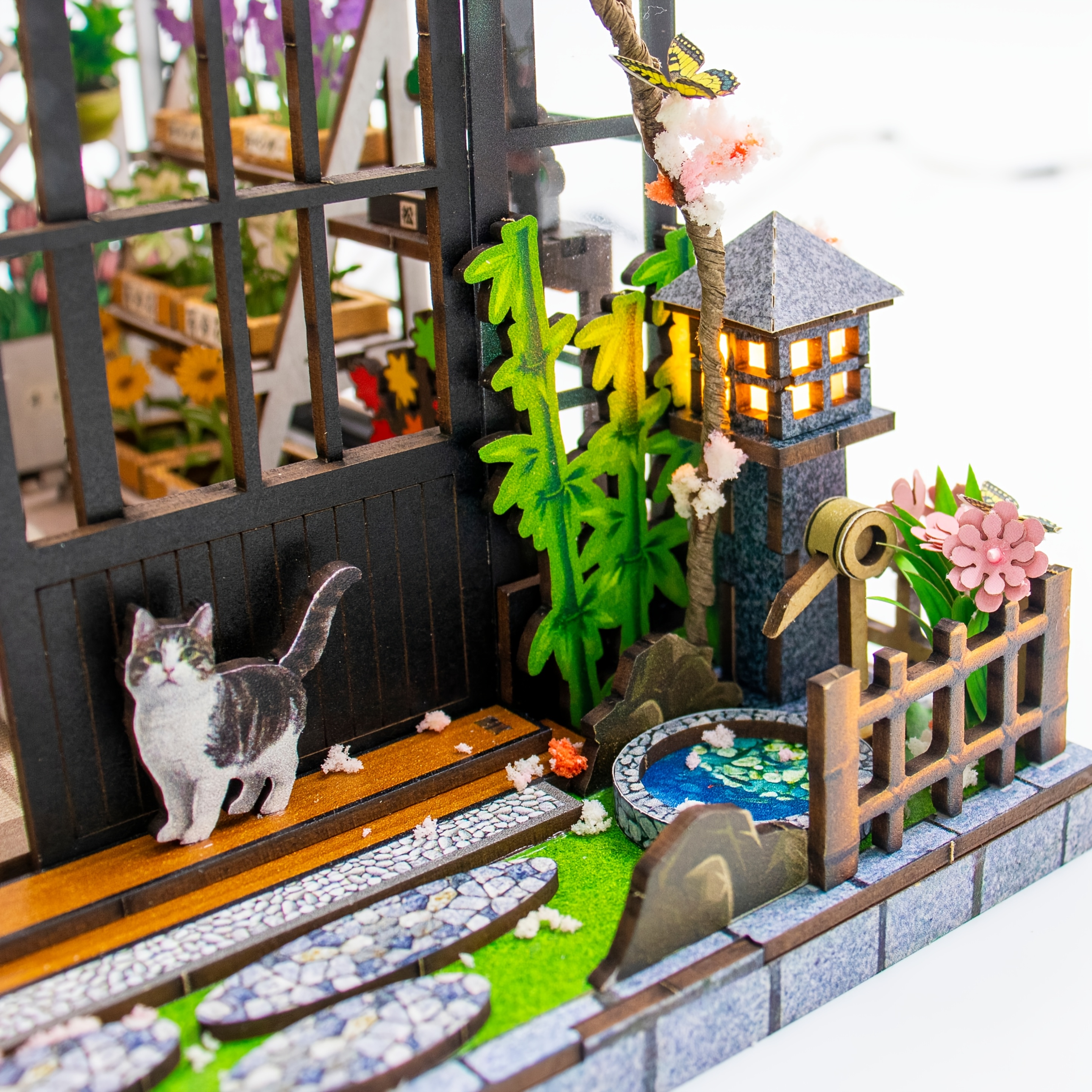 Miniature Model House Wooden Assembly Handmade Toy